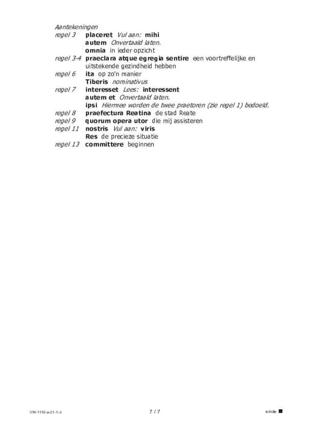 Bijlage examen VWO Latijn 2021, tijdvak 1. Pagina 7