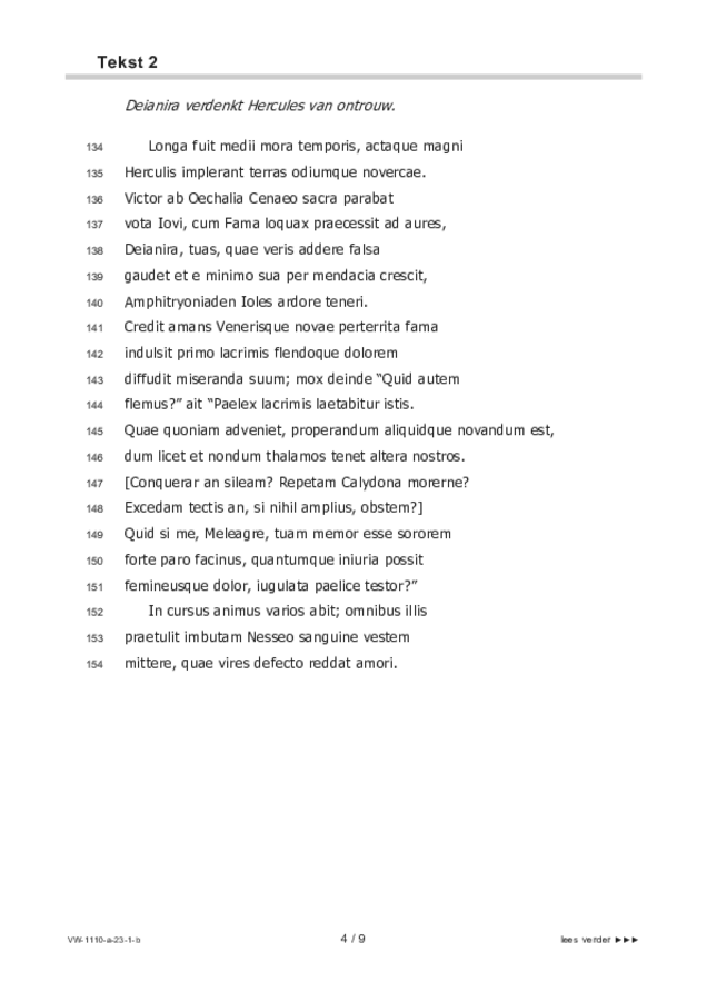 Bijlage examen VWO Latijn 2023, tijdvak 1. Pagina 4