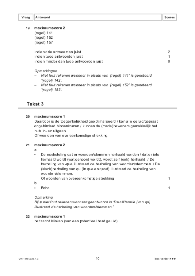 Correctievoorschrift examen VWO Latijn 2023, tijdvak 1. Pagina 10