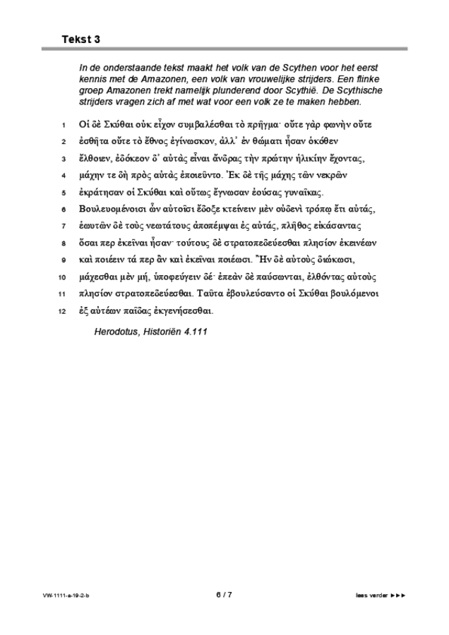 Bijlage examen VWO Grieks 2019, tijdvak 2. Pagina 6