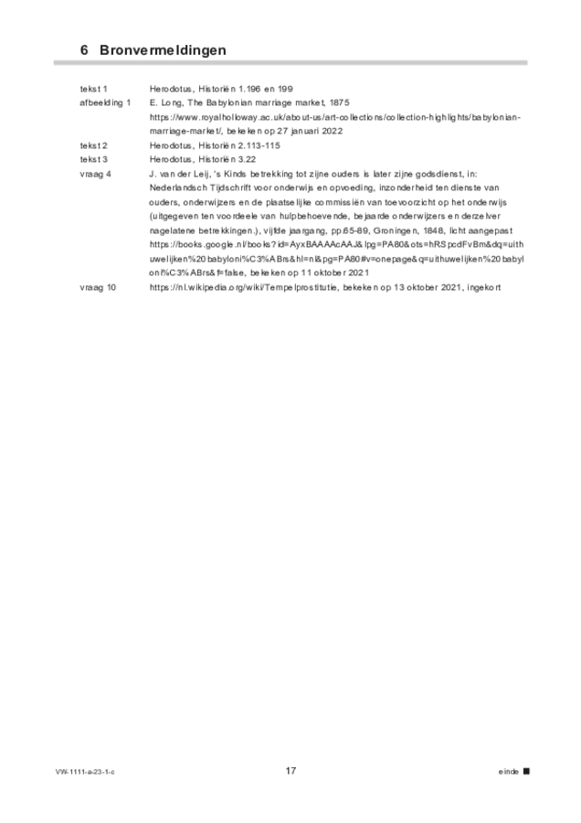 Correctievoorschrift examen VWO Grieks 2023, tijdvak 1. Pagina 17