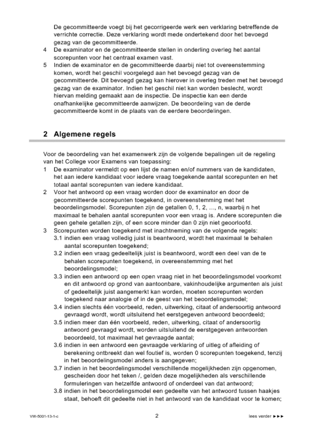 Correctievoorschrift examen VWO tekenen, handenarbeid en textiele werkvormen 2013, tijdvak 1. Pagina 2