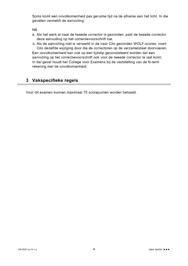 Correctievoorschrift examen VWO tekenen, handenarbeid en textiele werkvormen 2014, tijdvak 1. Pagina 4