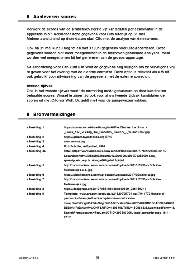 Correctievoorschrift examen VWO tekenen, handenarbeid en textiele werkvormen 2019, tijdvak 1. Pagina 18