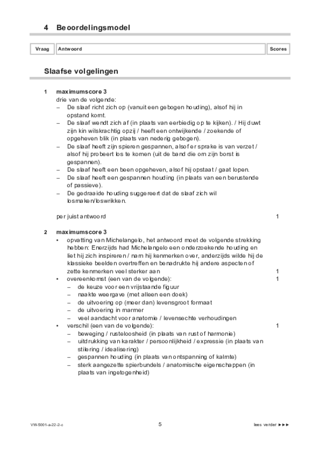 Correctievoorschrift examen VWO tekenen, handenarbeid en textiele werkvormen 2022, tijdvak 2. Pagina 5