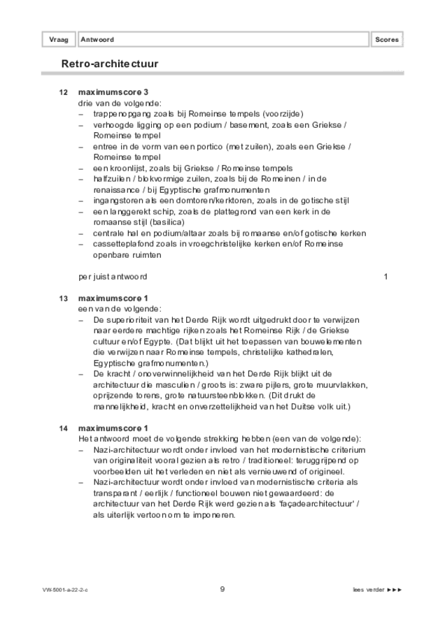 Correctievoorschrift examen VWO tekenen, handenarbeid en textiele werkvormen 2022, tijdvak 2. Pagina 9