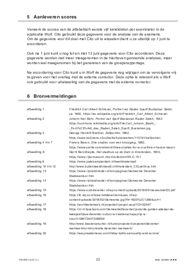 Correctievoorschrift examen VWO tekenen, handenarbeid en textiele werkvormen 2023, tijdvak 1. Pagina 22