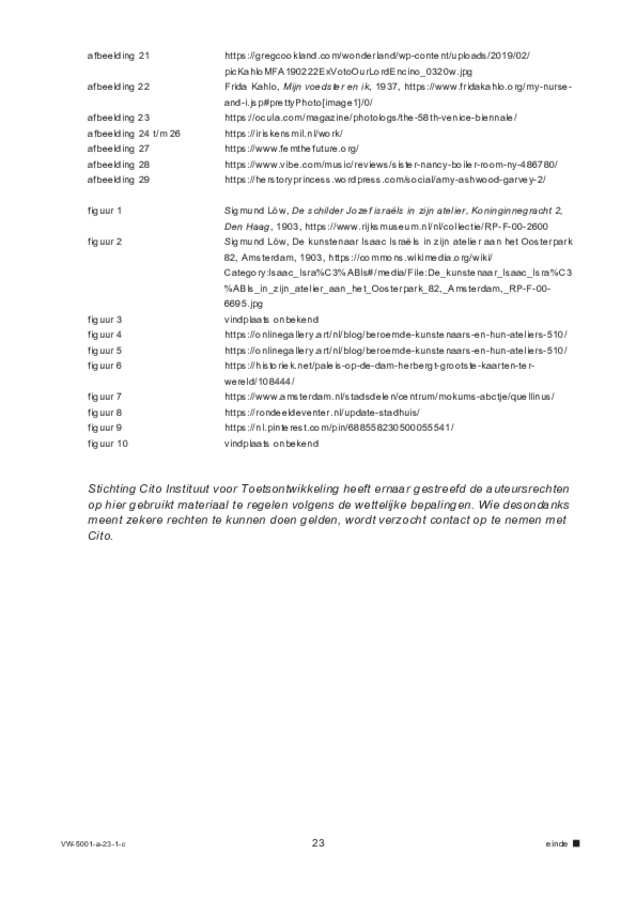 Correctievoorschrift examen VWO tekenen, handenarbeid en textiele werkvormen 2023, tijdvak 1. Pagina 23