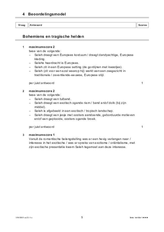 Correctievoorschrift examen VWO tekenen, handenarbeid en textiele werkvormen 2023, tijdvak 1. Pagina 5