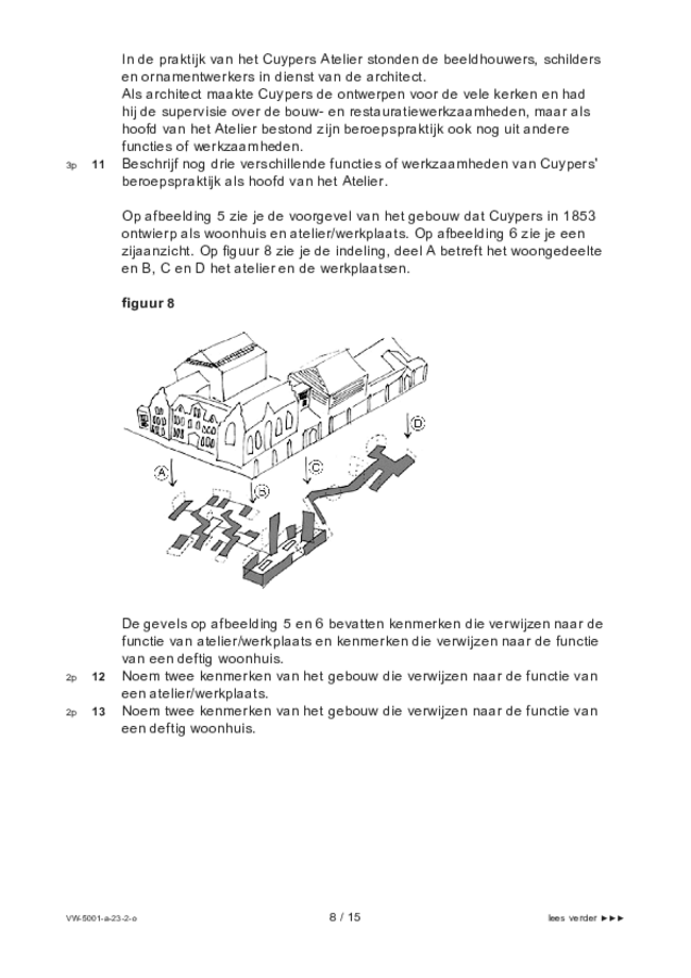 Opgaven examen VWO tekenen, handenarbeid en textiele werkvormen 2023, tijdvak 2. Pagina 8