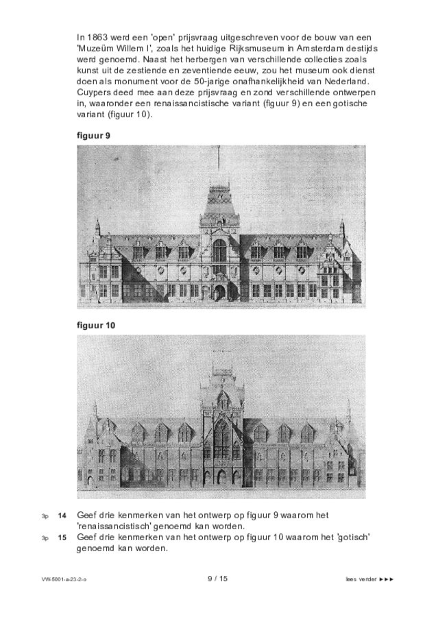 Opgaven examen VWO tekenen, handenarbeid en textiele werkvormen 2023, tijdvak 2. Pagina 9