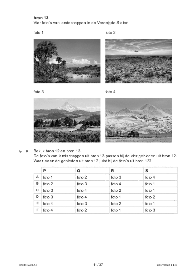 Opgaven examen VMBO GLTL aardrijkskunde 2024, tijdvak 1. Pagina 11