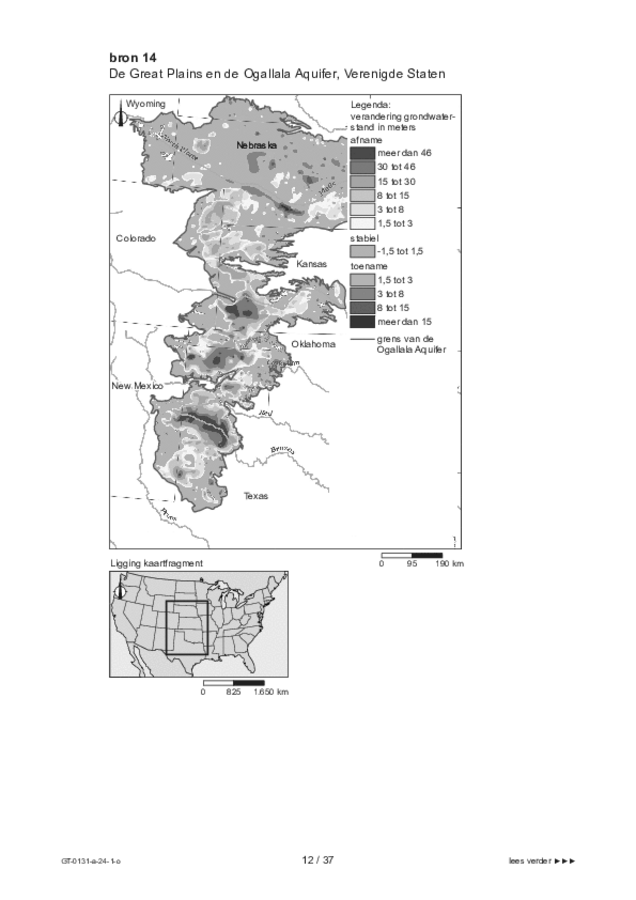 Opgaven examen VMBO GLTL aardrijkskunde 2024, tijdvak 1. Pagina 12