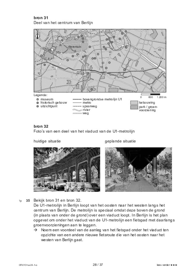 Opgaven examen VMBO GLTL aardrijkskunde 2024, tijdvak 1. Pagina 28