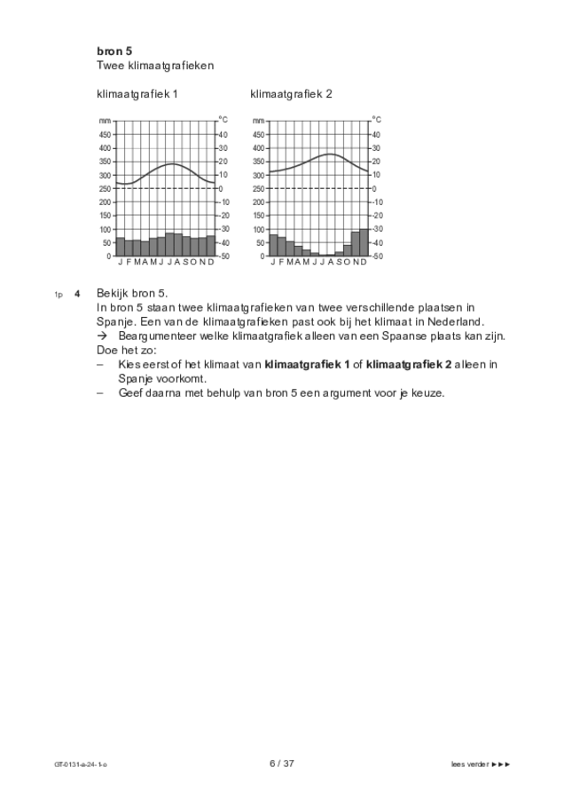 Opgaven examen VMBO GLTL aardrijkskunde 2024, tijdvak 1. Pagina 6