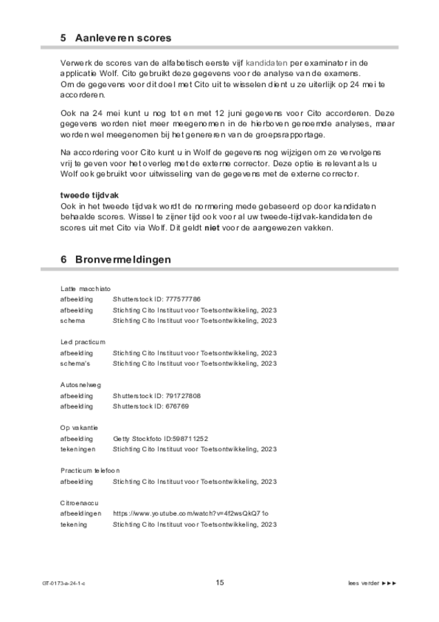 Correctievoorschrift examen VMBO GLTL natuur- en scheikunde 1 2024, tijdvak 1. Pagina 15