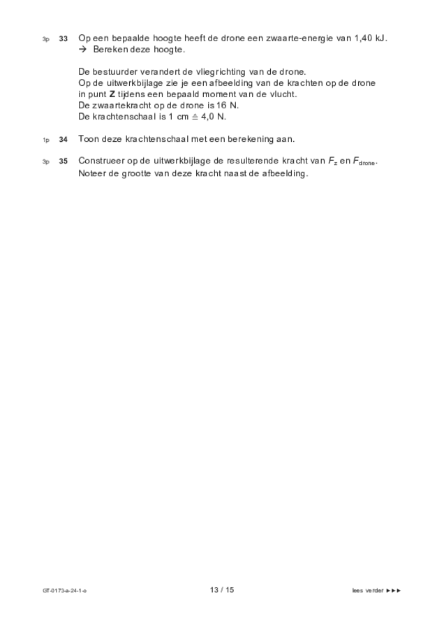 Opgaven examen VMBO GLTL natuur- en scheikunde 1 2024, tijdvak 1. Pagina 13