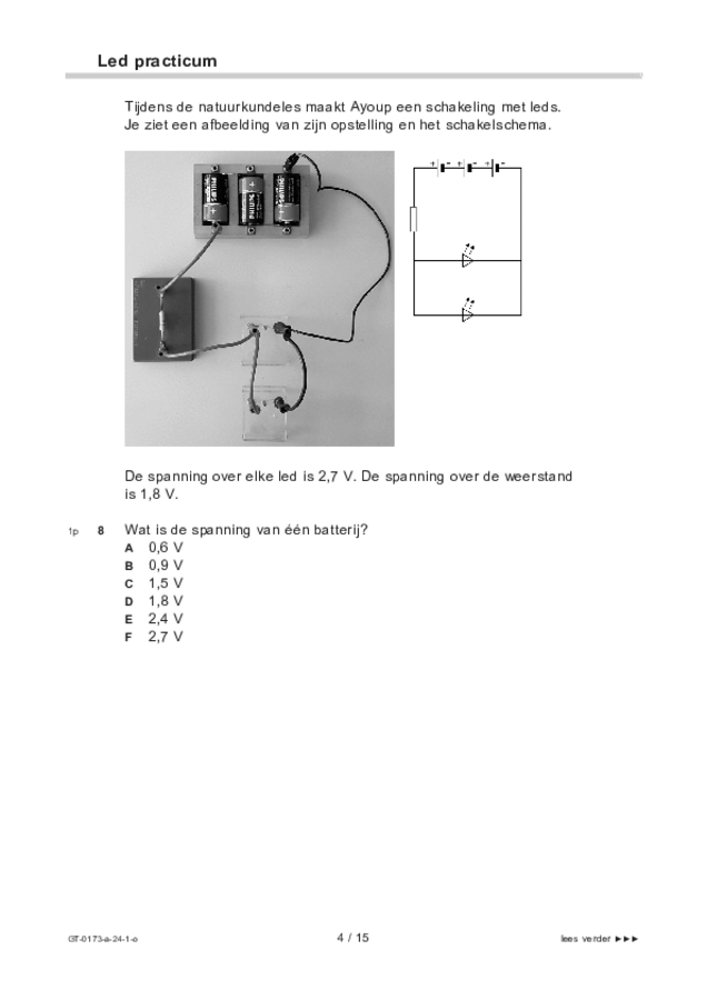 Opgaven examen VMBO GLTL natuur- en scheikunde 1 2024, tijdvak 1. Pagina 4