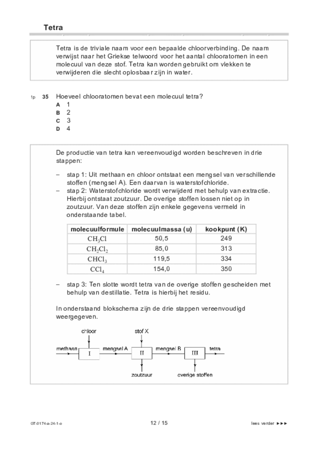 Opgaven examen VMBO GLTL natuur- en scheikunde 2 2024, tijdvak 1. Pagina 12