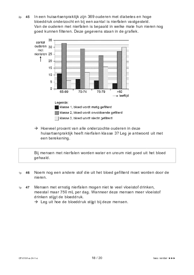 Opgaven examen VMBO GLTL biologie 2024, tijdvak 1. Pagina 18