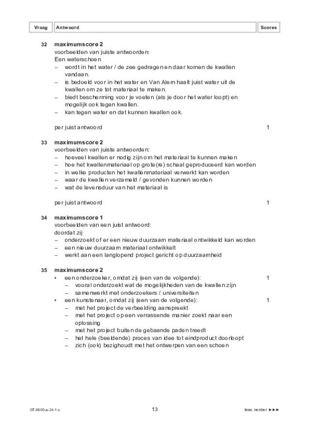 Correctievoorschrift examen VMBO GLTL beeldende vakken 2024, tijdvak 1. Pagina 13