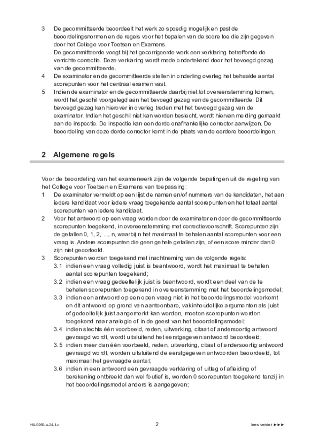 Correctievoorschrift examen HAVO muziek 2024, tijdvak 1. Pagina 2