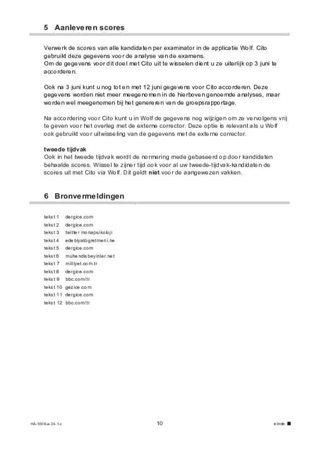 Correctievoorschrift examen HAVO Turks 2024, tijdvak 1. Pagina 10