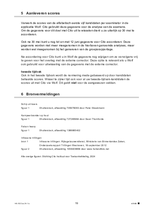 Correctievoorschrift examen HAVO natuurkunde 2024, tijdvak 1. Pagina 19