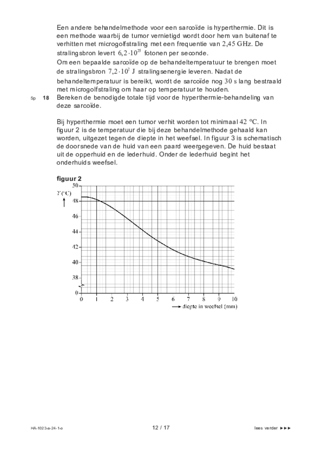 Opgaven examen HAVO natuurkunde 2024, tijdvak 1. Pagina 12