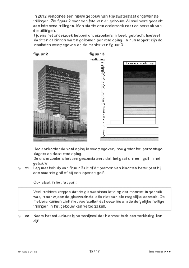 Opgaven examen HAVO natuurkunde 2024, tijdvak 1. Pagina 15