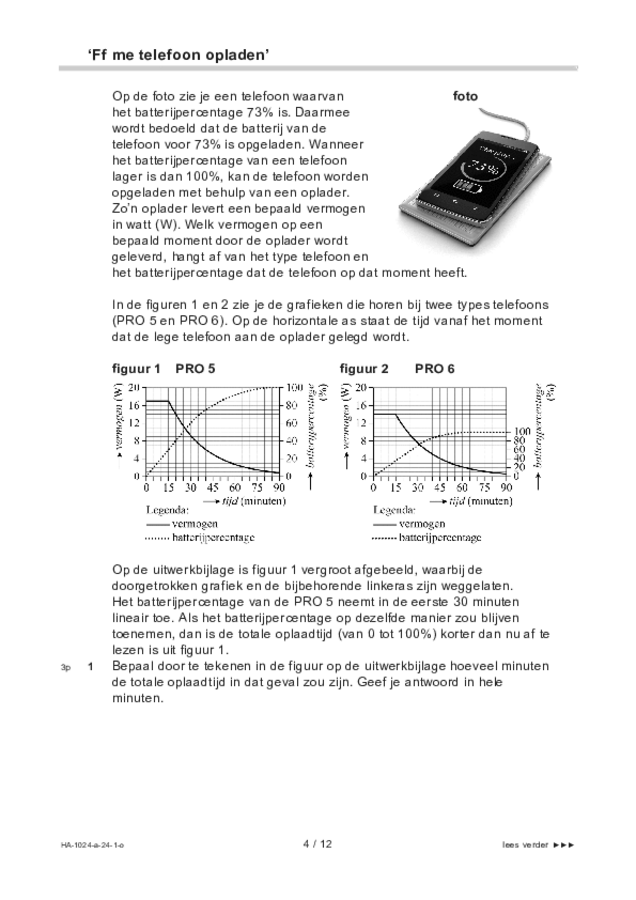 Opgaven examen HAVO wiskunde A 2024, tijdvak 1. Pagina 4