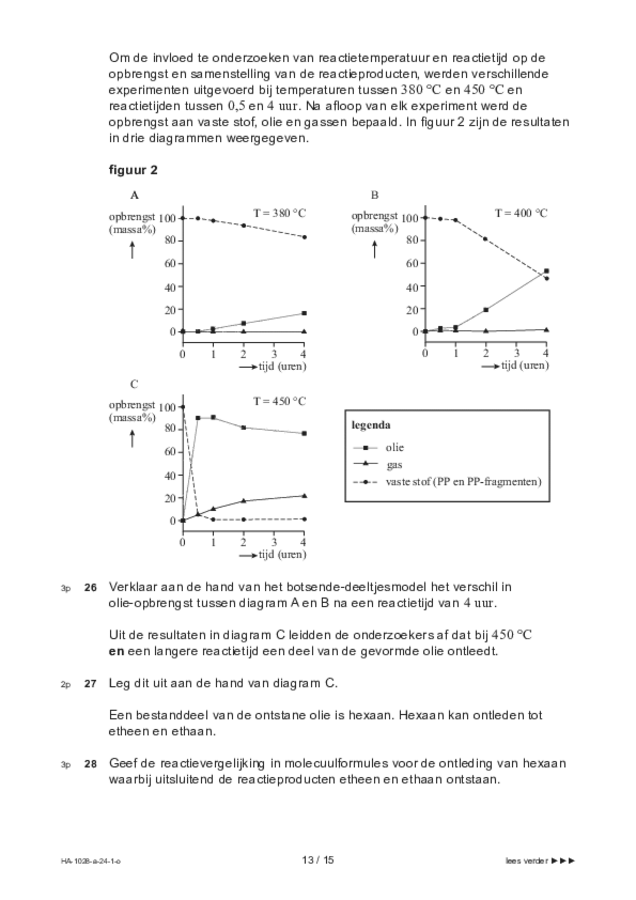 Opgaven examen HAVO scheikunde 2024, tijdvak 1. Pagina 13