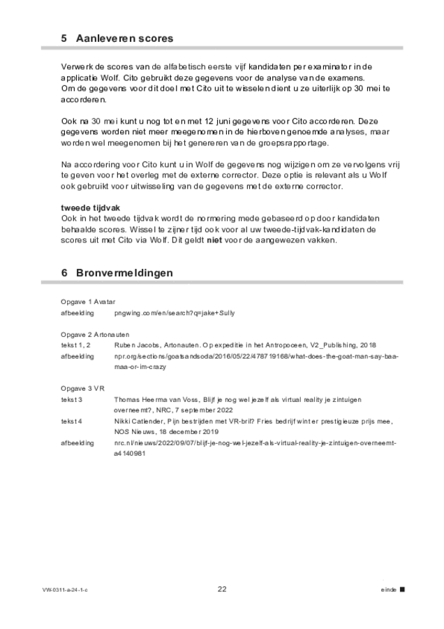 Correctievoorschrift examen VWO filosofie 2024, tijdvak 1. Pagina 22