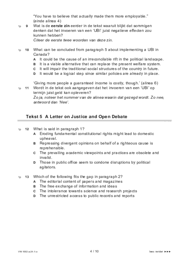 Opgaven examen VWO Engels 2024, tijdvak 1. Pagina 4