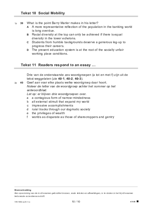 Opgaven examen VWO Engels 2024, tijdvak 1. Pagina 10