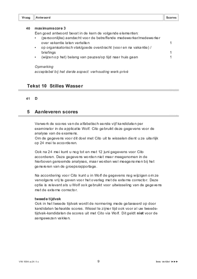 Correctievoorschrift examen VWO Duits 2024, tijdvak 1. Pagina 9