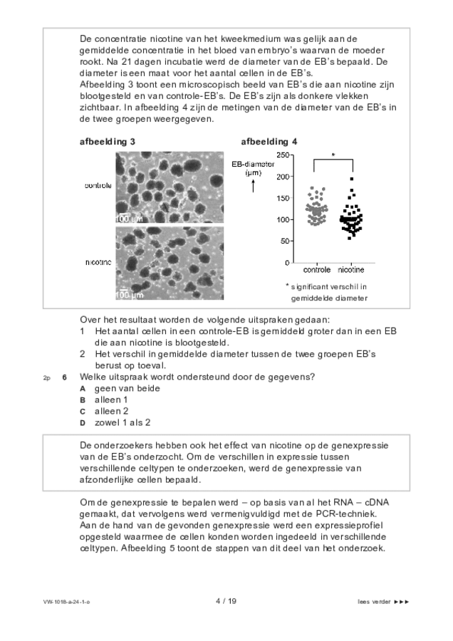 Opgaven examen VWO biologie 2024, tijdvak 1. Pagina 4