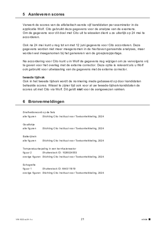 Correctievoorschrift examen VWO natuurkunde 2024, tijdvak 1. Pagina 21