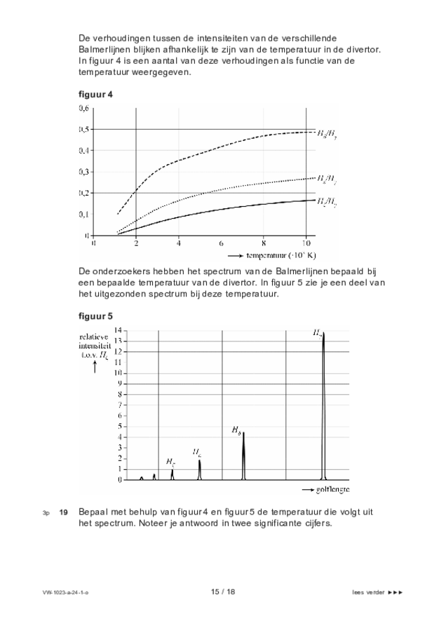 Opgaven examen VWO natuurkunde 2024, tijdvak 1. Pagina 15