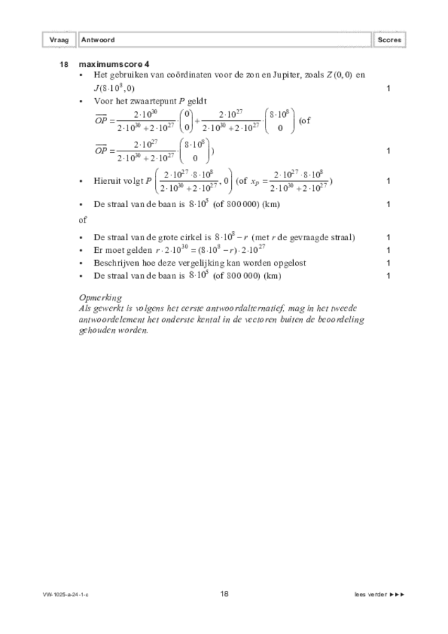 Correctievoorschrift examen VWO wiskunde B 2024, tijdvak 1. Pagina 18