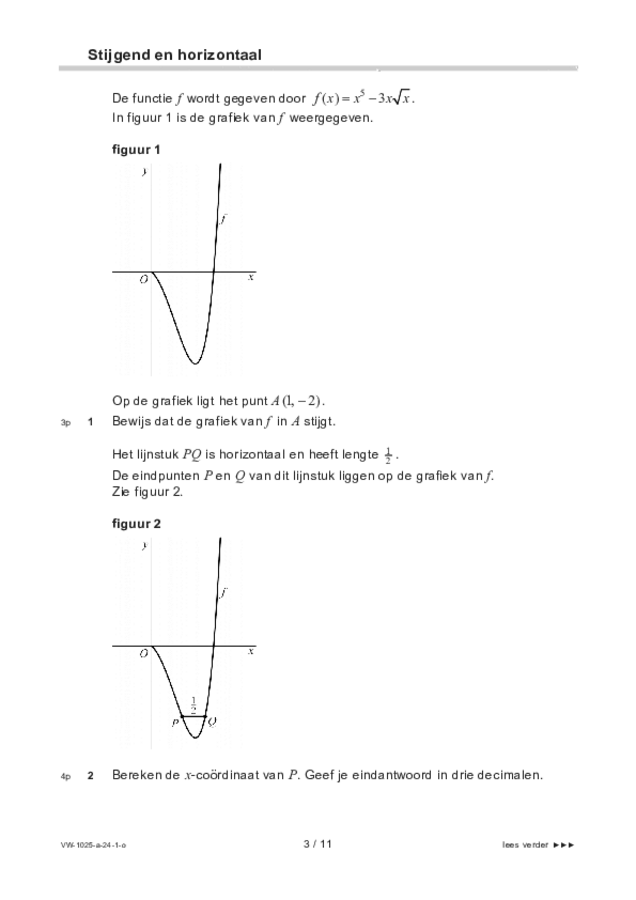 Opgaven examen VWO wiskunde B 2024, tijdvak 1. Pagina 3