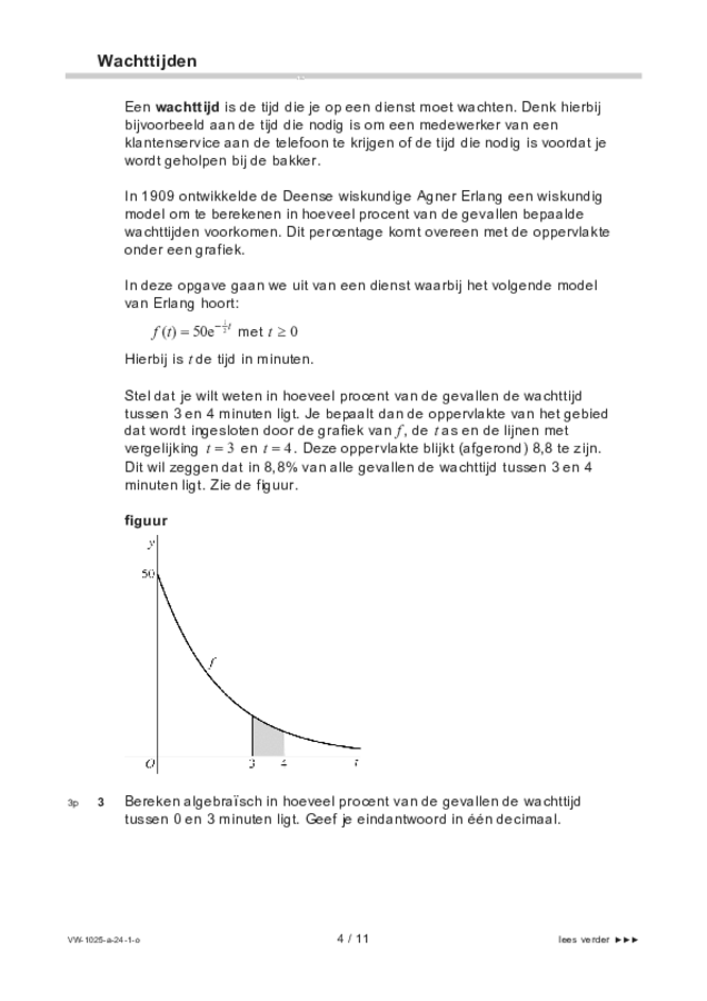 Opgaven examen VWO wiskunde B 2024, tijdvak 1. Pagina 4