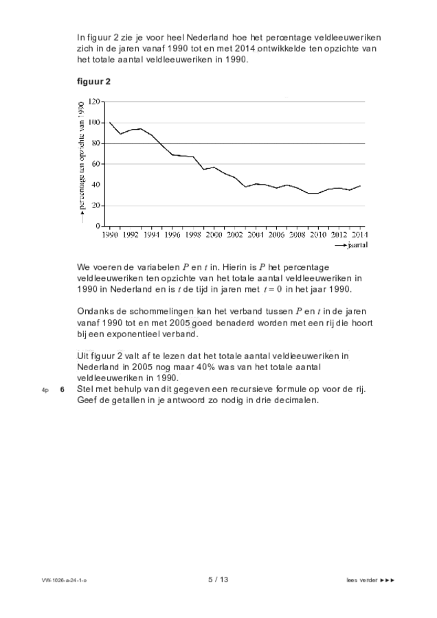 Opgaven examen VWO wiskunde C 2024, tijdvak 1. Pagina 5