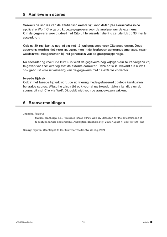 Correctievoorschrift examen VWO scheikunde 2024, tijdvak 1. Pagina 18