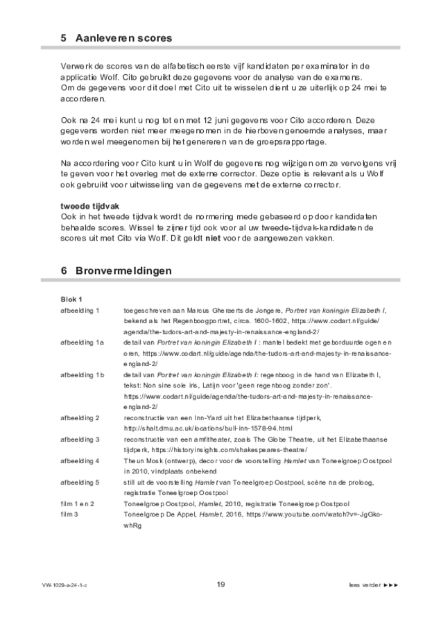 Correctievoorschrift examen VWO kunst (algemeen) 2024, tijdvak 1. Pagina 19