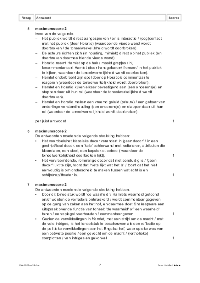 Correctievoorschrift examen VWO kunst (algemeen) 2024, tijdvak 1. Pagina 7