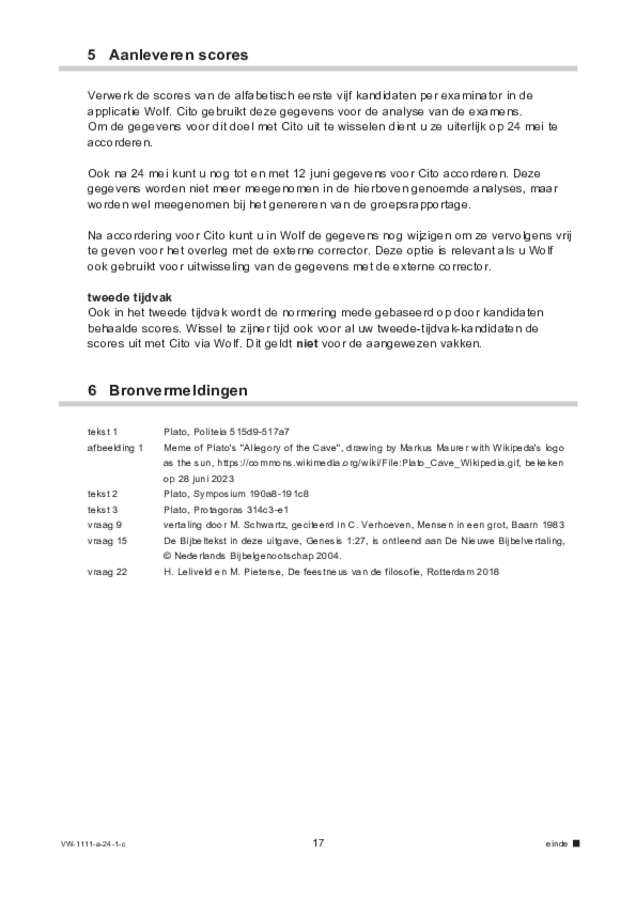 Correctievoorschrift examen VWO Grieks 2024, tijdvak 1. Pagina 17