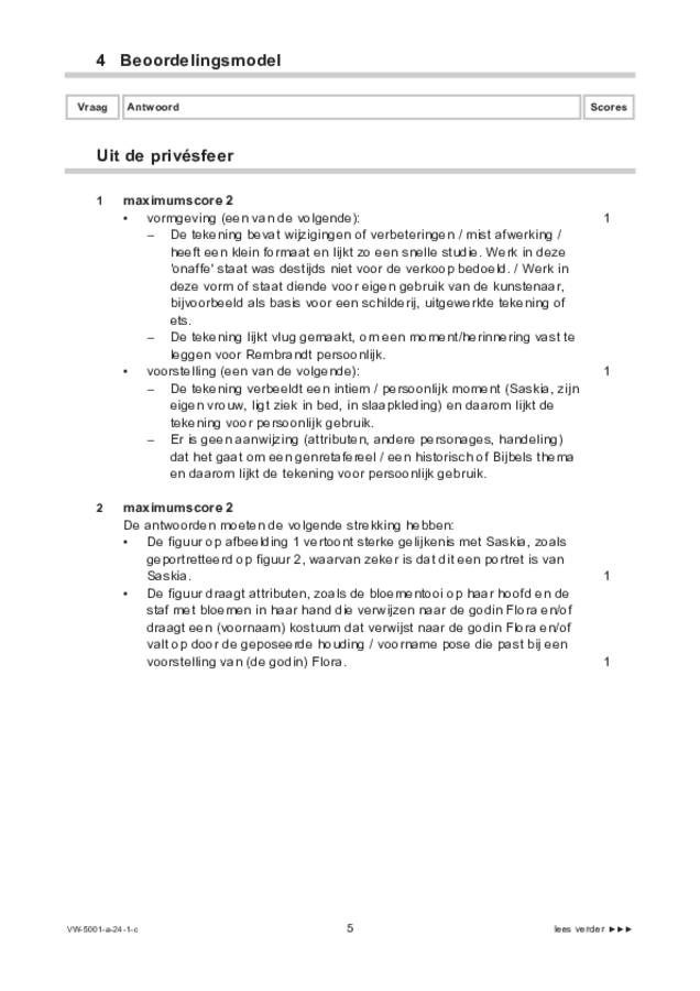 Correctievoorschrift examen VWO tekenen, handenarbeid en textiele werkvormen 2024, tijdvak 1. Pagina 5