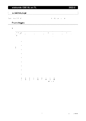 Antwoorden examen VMBO GLTL wiskunde 2022, tijdvak 2