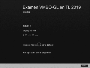 Antwoorden examen VMBO GLTL drama 2019, tijdvak 1